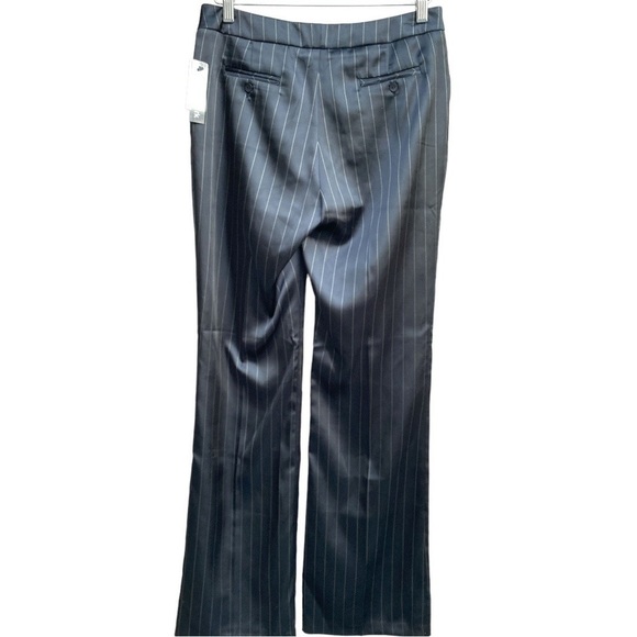 𝅺$10$ add on RK ZORA WOMEN'S SATIN PINSTRIPE GENTLEMEN'S style trouser pants - Picture 3 of 9